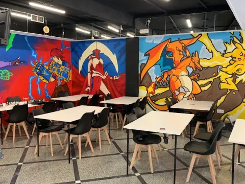 Zona de juego con nuestros murales